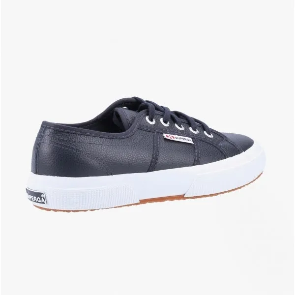 2750 TUMBLED Mens Leather Trainers Blue Navy