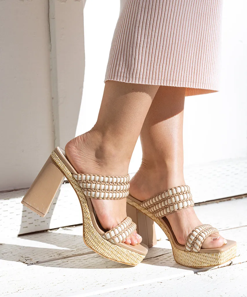 ALFRED HEELS IVORY MULTI STELLA