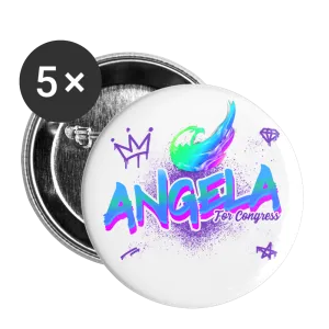 Angela For Congress Buttons large 2.2'' (5-pack)