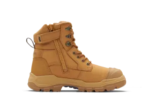 Blundstone | RotoFlex Wheat water-resistant nubuck 150mm zip sided safety boot | #9060