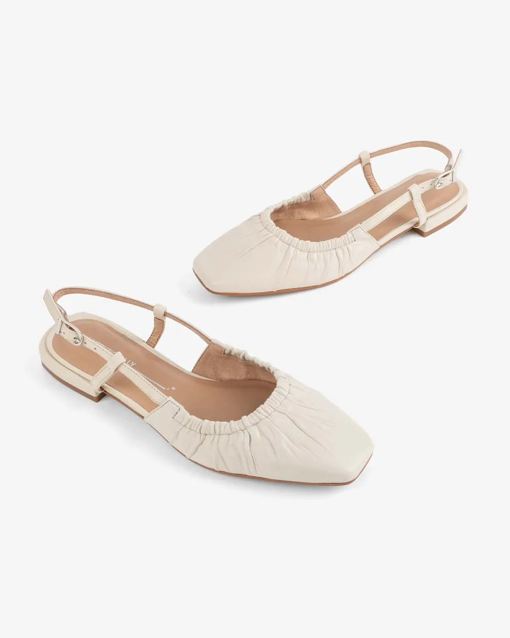 Daff Sling Back Shoe - Creme