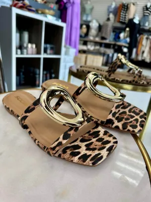 Distant Leopard Sandal