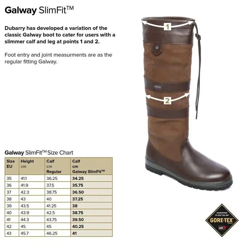 DUBARRY Galway SlimFit™ Country Boots - Walnut