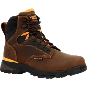 Georgia Mens TBD Waterproof Brown Leather Work Boots