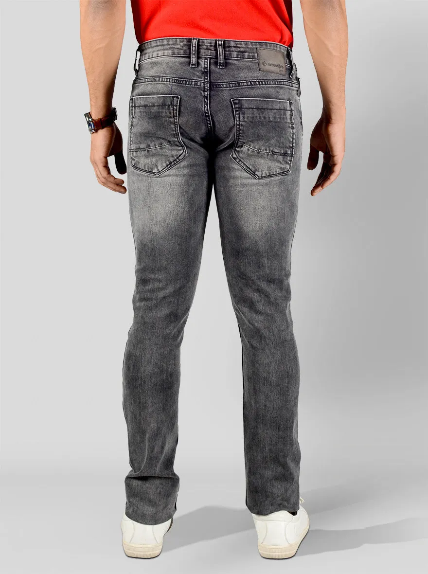 Gunmetal Black Slim Fit Jeans | Greenfibre