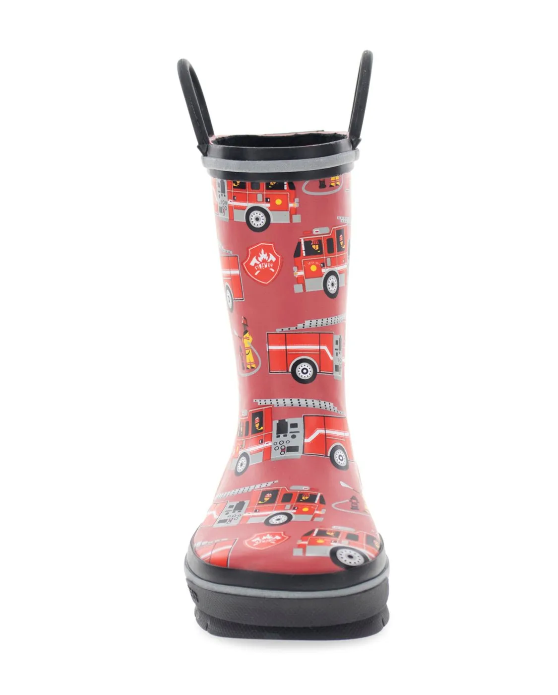 Kids Fire Truck Rescue Rain Boot - Red