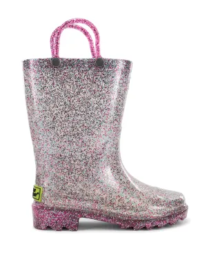 Kids Glitter Lighted Rain Boot - Multi