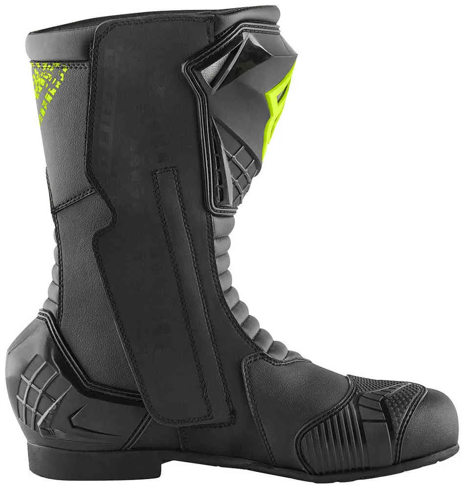 Losail Evo Bogotto Motorcycle Boots, Black/Yellow Fluorescent