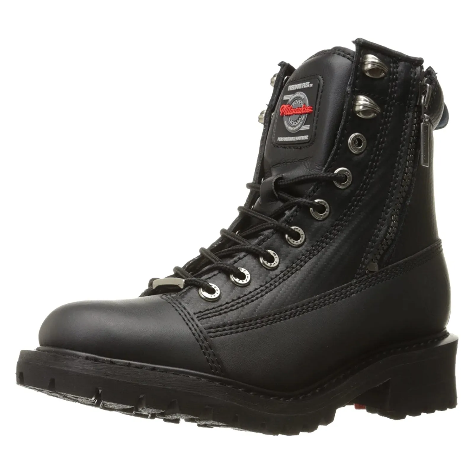 Milwaukee Motorcycle Clothing Company MB208 Accelerator Leather Women's Black Motorcycle Boots