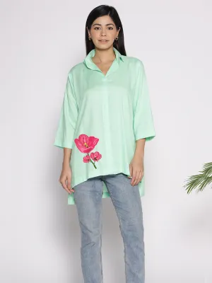 Mint Rayon ShirtTop - Hortensia