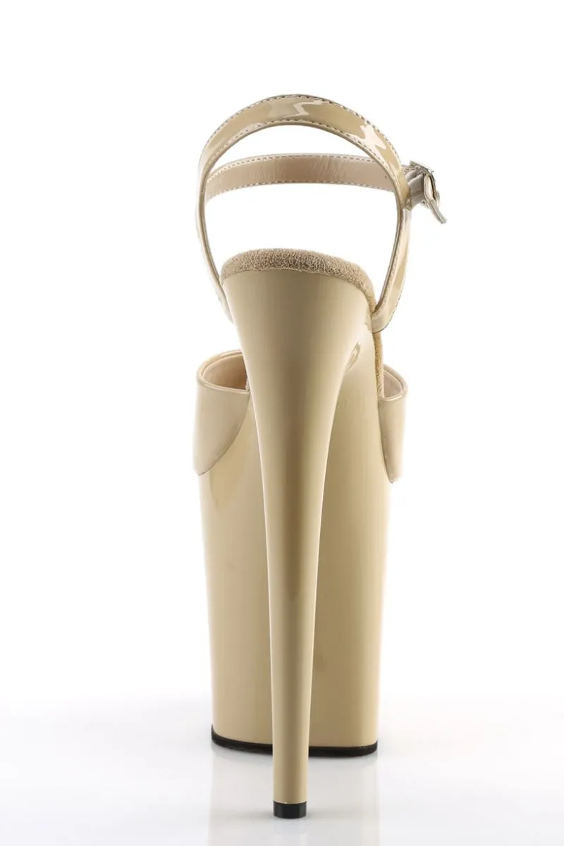 Pleaser USA Flamingo-809 8inch Pleasers - Patent Cream