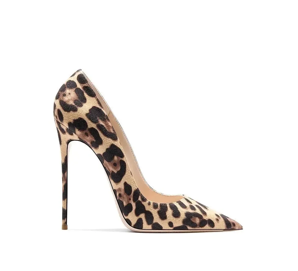 Tabitha Leopard Flock Heels