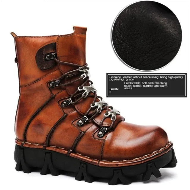 TEEK - Italian Motorcycle Biker Combat Boots