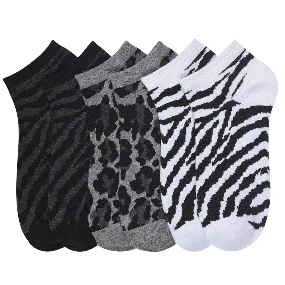 Wildlife Animal Spandex Low Cut Socks Size 9-11 (12 units)